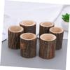 ABOOFAN 6-Pack Wooden Tea Light Holders Rustic Candlestick Holders Decorative for Home Wedding view 2