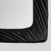 Altsuceser Children Mattress Pad Full Size Fitted Bed Sheet Extra Soft Wrinkle Breathable Solid Color Mattress Protector Single Fitted Sheet Cover Black XL view 2