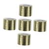 IWOWHERO 5rolls DIY Mosaic Wall Stickers Peel and Stick Glass Mirror Tiles Home Decor for Bathroom view 1