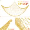 2 Pack Fish Net Decorations for Party,Natural Cotton Hawaiian Party Fishing Net Decorative, Nautical Themed Cotton Fishnet Under The Sea Pirate Ocean Beach Decor view 2