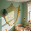 2 Pack Fish Net Decorations for Party,Natural Cotton Hawaiian Party Fishing Net Decorative, Nautical Themed Cotton Fishnet Under The Sea Pirate Ocean Beach Decor view 4