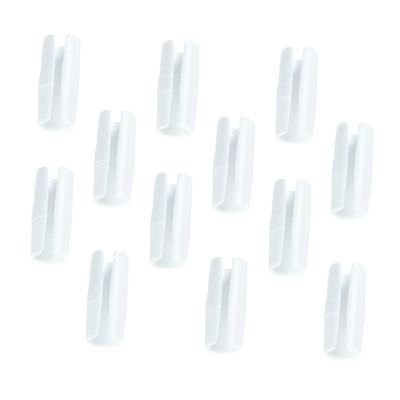 DECHOUS 12 Pack Bed Sheet Clips Anti-Slip Sheet Fasteners for Bed Short Hard Plastic Non-Bendable Fit Raised Edges Random Color