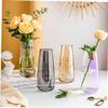 ABOOFAN Glass Flower Vessel Electroplated Decorative Vase for Centerpieces Tulips Roses view 3