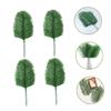 AOKWAWALIY 12pcs Imitation Plants Outdoors Fake Plant Palm Leaf Table Runner Palm Leaves Lanterns Light Palm Tree Lamp Money Plant Artificial Palm Leaf Decor Theme Tiki Lemon Green Plastic view 4
