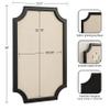 Hogan Framed Scalloped Decorative Wall Pinboard; Black; 24 x 36; Rustic Modern Farmhouse Bulletin Board for Wall Organization and Decorative Displays view 2