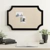 Hogan Framed Scalloped Decorative Wall Pinboard; Black; 24 x 36; Rustic Modern Farmhouse Bulletin Board for Wall Organization and Decorative Displays view 4