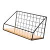 ABOOFAN Wall-Mounted Storage Rack Iron Bookshelf No Drill Decorative Shelf Easy Install view 1
