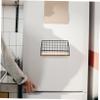 ABOOFAN Wall-Mounted Storage Rack Iron Bookshelf No Drill Decorative Shelf Easy Install view 2