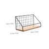 ABOOFAN Wall-Mounted Storage Rack Iron Bookshelf No Drill Decorative Shelf Easy Install view 3