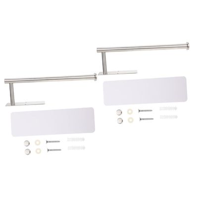 ABOOFAN 2sets Wall-Mounted Toilet Paper Shelf and Multi-Function Holder No Drilling Required Space-Saving Design for Bathroom Kitchen and Living Room Storage