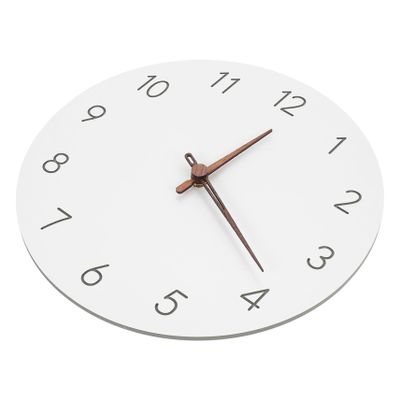 Cabilock Simple Style Silent Wall Clock Art Clock for Living Room Bedroom Decor Lightweight Modern Design Non-Ticking Home Office Ornament