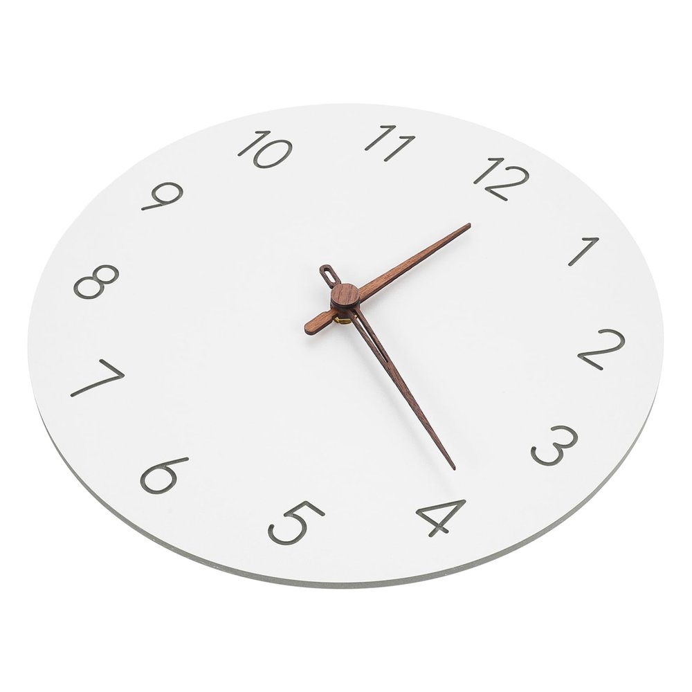 Cabilock Simple Style Silent Wall Clock Art Clock for Living Room Bedroom Decor Lightweight Modern Design Non-Ticking Home Office Ornament