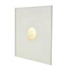 Deco 79 Metal Geometric Home Wall Decor Wall Sculpture with Gold Foil Center and Wavy Patterns, Wall Art 40" x 1" x 40", White view 3