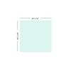 Glass Beveling Service 44" Inch Square Glass Table Top - Tempered - 3/8" Thick - Double Bevel Edge - Eased Corners, America Glass view 2