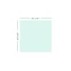 41" Inch Square Glass Table Top - Tempered - 1/2" Thick - Double Bevel Edge - Eased Corners view 2