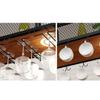 Ceiling Wine Rack, Bar Wine Glass Rack Hanger, Upside Down Wine Glass Rack, Hanging Wine Cabinet Rack, Bar Decoration Storage Rack, Easy to Install/Gold/80 * 30 * 85Cm view 2