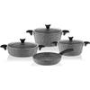 7 Piece Granite Cookware Set Gray Pan Kitchen Utensil Useful Non- Stick Pan Cookware Set view 1