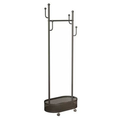 Coat Rack Freestanding Floor-to-ceiling Metal Coat Rack Dirty Clothes Basket Hanger Home with Wheel Coat Rack Bedroom Clothes Hanger Clothes Racks For Hanging Clothes ( Color : B , Size : 60*33*174cm