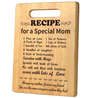 Birthday Gifts for Mom from Daughter Son, First Time Mom Gifts, Best Gifts for Step Mom, Bonus Mom, Stepmother, Mama, Unique Mom Gifts for Mom Christmas, New Mother Cutting Board Gift