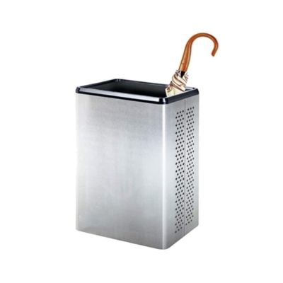 GTEFSWS Umbrella Stands Square Umbrella Rack Umbrella Bucket Supermarket Storage Bucket Hotel Household Umbrella Stand Umbrella Organiser Organizer (Color : Silver, Size : 35 * 28 * 68.5cm)
