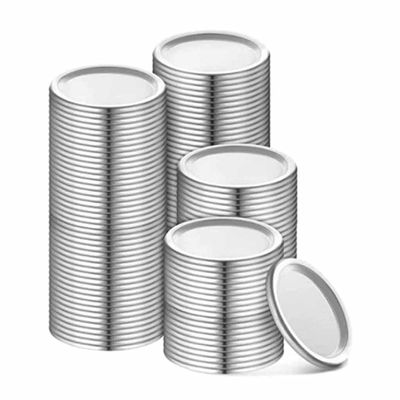 70mm Canning Lids Jar Split-Type Lids Reusable Leak Proof Storage Solid Caps Metal Canning Jar Lids