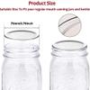 70mm Canning Lids Jar Split-Type Lids Reusable Leak Proof Storage Solid Caps Metal Canning Jar Lids view 2
