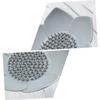 Amosfun 6pcs Silicone Soap Rack Creative Draining Soap Storage Tray for Kitchen Bathroom Non-Slip Holder Drainage Design Easy to Clean Grey White view 3
