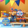 6 Pieces Dart Battle Party Decorations Dart Battle Wooden Table Centerpieces Birthday Party Table Toppers Double Decorations Blaster Theme Supplies view 3