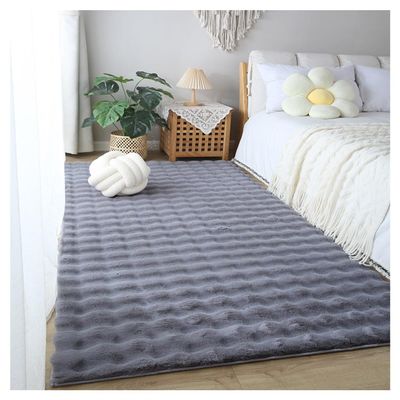 KXCR Soft Bedroom Rug Faux Fur Living Room Fluffy Area Carpet Home Decor Floor Mat Fluffy Plush Carpets Bedside Rugs for Kids Room Decoration (Color : A, Size : 60X60cm)