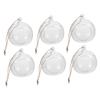 GRIRIW 6pcs Hanging Glass Globe Tea Light Holder Crystal Glass Tealight Candle Holders Decorative Terrarium Decor view 1