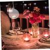 GRIRIW 6pcs Hanging Glass Globe Tea Light Holder Crystal Glass Tealight Candle Holders Decorative Terrarium Decor view 2