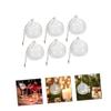 GRIRIW 6pcs Hanging Glass Globe Tea Light Holder Crystal Glass Tealight Candle Holders Decorative Terrarium Decor view 3
