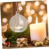 GRIRIW 6pcs Hanging Glass Globe Tea Light Holder Crystal Glass Tealight Candle Holders Decorative Terrarium Decor view 4