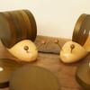 5 Pcs Drink Coasters Funny Coasters Snail Coaster Set Drink Coasters Set of 2 with Magnet, Cup Mat for Drinks Cute Exquisite Wood Drink Coasters for Home Restaurant Coasters view 4