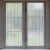 VELIMAX 1/2-Inch Reeded Glass Window Film, Frosted Reeds Window Film, Window Privacy Film, 3D Window Decals Non Adhesive for Bathroom Living Room Office, 35.4x118 inches view 1