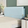 ZZYK Solid Color Linen Headboard Upholstered Bed Pillowboard Large Backrest,Wall Mounted Headboard Bed Support Pillow Daybed Tatami Cushion with Removable Cover,Blue1,Straps 35"/Single view 1