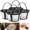 TQEONKL Reusable Coffee Filter Baskets 4-Pack, Compatible with Mr. Coffee, Black & Decker, Cuisinart & More, White, Small view 1