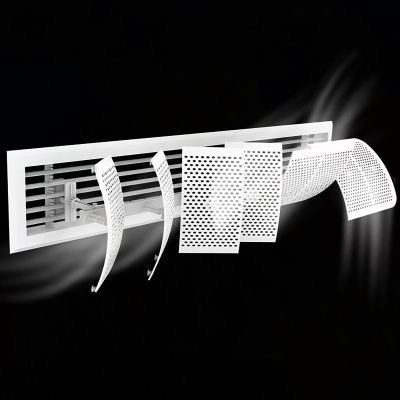GMBAYUE Air Conditioner Deflector, Central Air Conditioner's Register and Grille, Wind Flow Deflector, Wind Direction Covers, Enhance Cooling and Heating Circulation, Anti-Direct Blowing Windshield