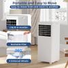 Portable Air Conditioner 8,000 BTU for Rooms up to 350 sq. ft. w/Remote Control, 3-in-1 Air Conditioner w/Dehumidifier, 2 Fan Speeds, 24-Hour Timer, Casters view 3