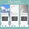 Portable Air Conditioner 8,000 BTU for Rooms up to 350 sq. ft. w/Remote Control, 3-in-1 Air Conditioner w/Dehumidifier, 2 Fan Speeds, 24-Hour Timer, Casters view 4