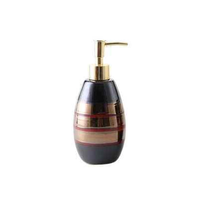 Soap Dispenser Soap Dispenser for Kitchen Sink Soap Dispenser for Lotion Dish Soap Body Wash Ceramic Soap Pump, 14.20 Oz /400 ml Soap Bottle for Hand Soap, Soap, Lotion (Brown) Hand Soap Dispenser