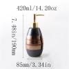Soap Dispenser Soap Dispenser for Kitchen Sink Soap Dispenser for Lotion Dish Soap Body Wash Ceramic Soap Pump, 14.20 Oz /400 ml Soap Bottle for Hand Soap, Soap, Lotion (Brown) Hand Soap Dispenser view 2