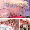 LPLYAA Indoor Outdoor Simulation Plant Pink Artificial Cherry/Peach Blossom Tree, Fake Silk Flower Decoration, Wedding Event Party Restaurant Mall Decor (Size : 1.2x1m/3.9x3.2ft) view 3