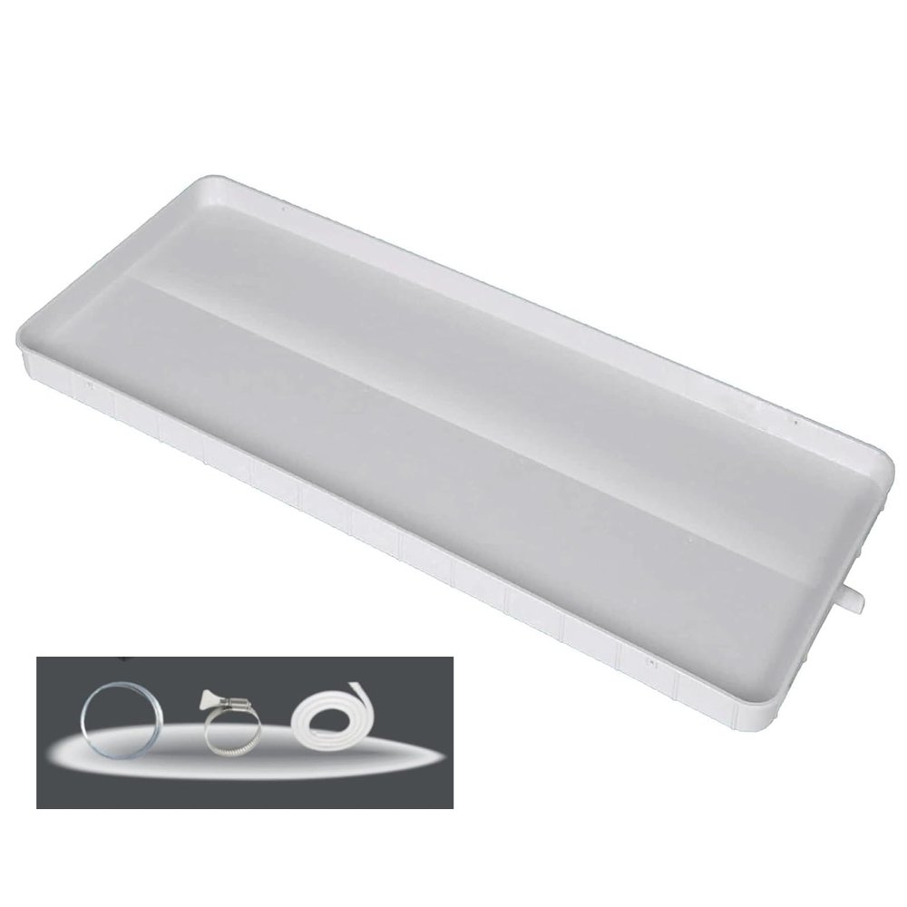 WYHBXD Drain Pan, Portable Air Conditioners Plastic Tray Condensate Water Drip Tray, Ac Drip Cushion Air Conditioner Drain Hose Kit (Color : 1-2P 81.5cm/32in, Size : 4m Water Pipe)