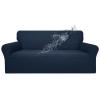 Easy-Going 100% Waterproof Couch Cover, Dual Waterproof Sofa Cover, Stretch Jacquard Sofa Slipcover, Leakproof Furniture Protector for Kids, Pets, Dog and Cat (Oversized Sofa, Dark Blue) view 1