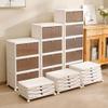 HomeLoft Basics Foldable Storage Cabinet Transparent Snacks & Drinks Organizer Books Daily Goods Storage Cabinet No Installation Dustproof Shoe Box Shoe Cabinet (3 layers) view 2