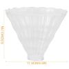 ARTIBETTER Elegant Glass Dripper Funnel Detachable Design Filters Compatible for Making Drip Coffee 2 Pack view 2