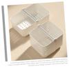 HOOTNEE Multi-use Bath Basket Folding Storage Box for Kitchen Bedroom Living Room Pp Plastic White view 3