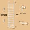 Churboro Over the Door Pantry Organizer Rack with 12 Adjustable Baskets, 12 Tiers Dual-use Spice Rack- Hanging or Wall Mount Spice Rack, Pantry Door Organizer, White view 2