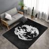 NUSDB Roosters Fighting Area Rugs Home Decor Floor Mats Living Room Bedroom Kitchen Carpet 60 X 39 Inch, Black view 3